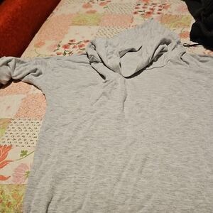 90 Degree By Reflex Light Gray Hooded Pullover